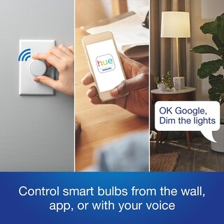 Foto 3 | Foto 3 | Interruptor Regulador De Intensidad De Bombilla Inteligente Lutron Aurora Para Philips Hue - Venta Internacional.