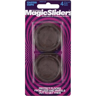 Foto 2 | Foto 2 | Copas Giratorias Antideslizantes Magic Sliders Color Marrón Paquete De 4 4 3 Cm - Venta Internacional.