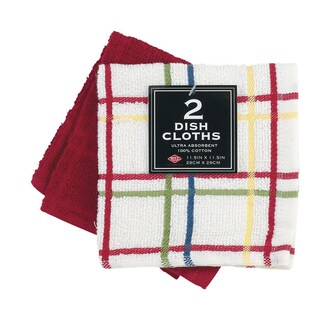 Foto 1 | Foto 1 | Paño De Cocina Ritz Paprika Cotton Check/solid (paquete De 3) - Venta Internacional.
