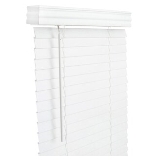 Foto 1 | Foto 1 | Persianas Living Accents De Madera Sintética De 5 08 Cm 60 Cm X 152 Cm Color Blanco - Venta Internacional.