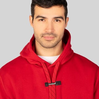 Foto 2 | Foto 2 | Sudadera Greenlander Con Gorro Hoodie Casual Para Hombre Rojo