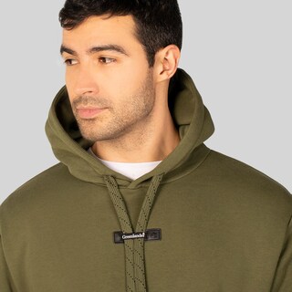 Foto 2 | Foto 2 | Sudadera Greenlander Con Gorro Hoodie Casual Para Hombre Verde Oscuro