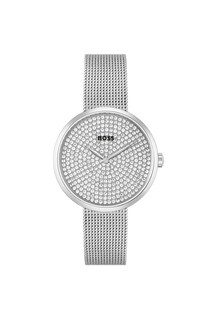 Foto 1 | Foto 1 | Reloj Para Mujer Boss Praise 1502657 Análogo Acero Inoxidable Malla Plata Con Cristales 36 Mm