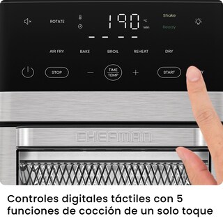 Foto 3 | Foto 3 | Freidora De Aire Multifuncional Chefman 12 L Con Horno Tostador | 5 Funciones Y Pantalla Digital