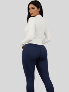 Foto 6 | Foto 6 | Leggings Deportivos Mujer Lic-0202 Azul Cintura Ancha Y Ajuste Perfecto