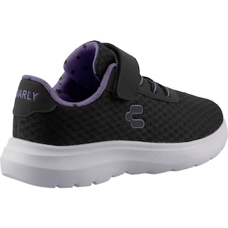 Foto 3 | Foto 3 | Tenis Niña Charly 1065380 Negro/morado Originales Con Velcro Suela Eva Y Agujetas Talla 15 A 23 E