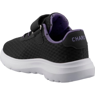 Foto 4 | Foto 4 | Tenis Niña Charly 1065380 Negro/morado Originales Con Velcro Suela Eva Y Agujetas Talla 15 A 23 E