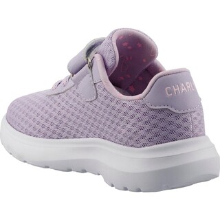 Foto 4 | Foto 4 | Tenis Niña Charly 1065380 Morado Originales Casuales Escolares Suela Eva Con Velcro Y Agujetas Urbano Talla 15 A 23 E