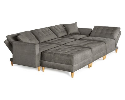 Foto 3 | Foto 3 | Sala De 6 Modúlos Makora Godric Con Memory Foam Color Oxford Chenille Respaldo Reclinable De 3 Posiciones