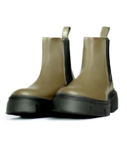 Foto 5 | Foto 5 | Botín Chelsea Caballero Vestir Piel Bota Hombre Chunky Napa Verde