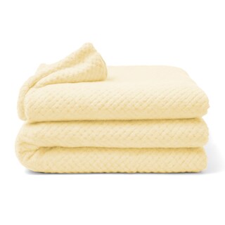 Foto 1 | Foto 1 | Yellow Mellow | Cobertor Cobija Waffle | King Size | Suave | Con Relieve | Ligera | Tamaño 220x240cm (crema)