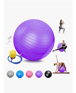 Foto 1 | Foto 1 | Pelota Fitness Anti-explosión 75cm Yoga Y Pilates Con Bomba Violeta