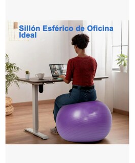 Foto 3 | Foto 3 | Pelota Fitness Anti-explosión 75cm Yoga Y Pilates Con Bomba Violeta