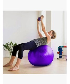 Foto 4 | Foto 4 | Pelota Fitness Anti-explosión 75cm Yoga Y Pilates Con Bomba Violeta