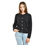 Cardigan De Punto Con Botones Roman Fashion /juvenil 3140 (negro) Negro