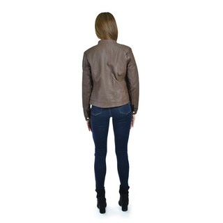 Foto 3 | Foto 3 | Chamarra Estilo Biker Roman Fashion /juvenil 7370 (cafe) Cafe