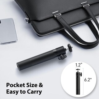 Foto 6 | Foto 6 | Emeet - Trípode Para Cámara Web Mini Trípode Altura Ajustable Con Cabezal Giratorio De 360° Portá