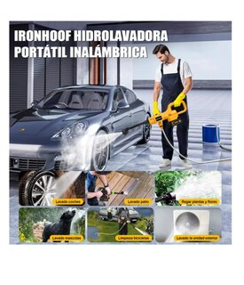 Foto 3 | Foto 3 | Pistola Hidrolavadora Portatil Eléctrica Inalámbrico 6 En 1 Color Amarillo