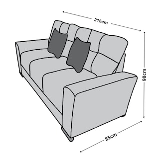 Foto 4 | Foto 4 | Sofa El Bazar Store Suecia Lino Azul Marino 3 Plazas Modular Moderno Sala