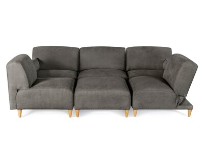 Foto 4 | Foto 4 | Sala De 6 Modúlos Makora Zavian Con Memory Foam Color Oxford Chenille Respaldo Reclinable De 3 Posiciones