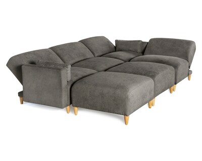 Foto 5 | Foto 5 | Sala De 6 Modúlos Makora Zavian Con Memory Foam Color Oxford Chenille Respaldo Reclinable De 3 Posiciones