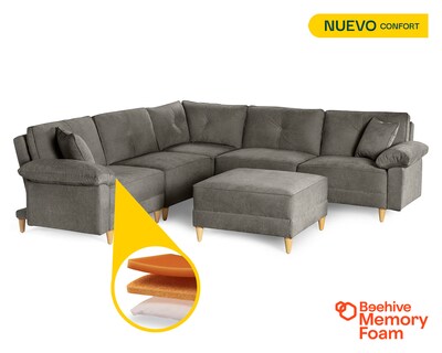 Foto 2 | Foto 2 | Sala De 6 Modúlos Makora Maristella Con Memory Foam Color Oxford Chenille Respaldo Reclinable De 3 Posiciones
