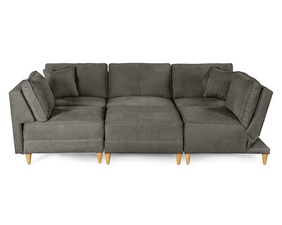 Foto 5 | Foto 5 | Sala De 6 Modúlos Makora Maristella Con Memory Foam Color Oxford Chenille Respaldo Reclinable De 3 Posiciones