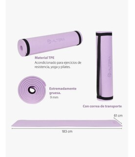 Foto 3 | Foto 3 | Tapete De Yoga Alta Densidad Pilates Relajacion Color Lila