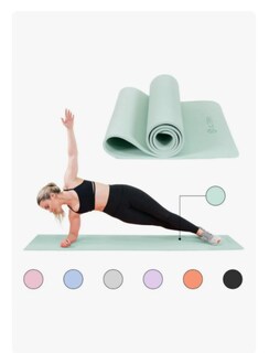 Foto 2 | Foto 2 | Tapete De Yoga Alta Densidad Pilates Relajacion Color Verde Menta