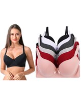 Paquete De 6 Brasieres De Algodón Copa D O Dd Incluye 6 Colores Diferentes