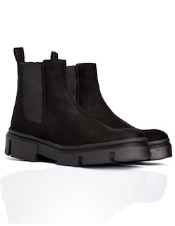 Foto 2 | Foto 2 | Botín Chelsea Caballero Vestir Piel Bota Hombre Chunky Negro Book