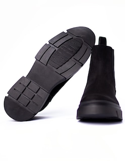 Foto 3 | Foto 3 | Botín Chelsea Caballero Vestir Piel Bota Hombre Chunky Negro Book