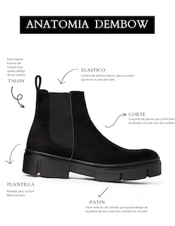 Foto 5 | Foto 5 | Botín Chelsea Caballero Vestir Piel Bota Hombre Chunky Negro Book