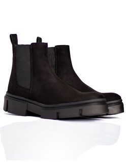 Foto 2 | Foto 2 | Botín Chelsea Caballero Vestir Piel Bota Hombre Chunky Negro Book