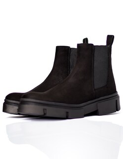 Foto 4 | Foto 4 | Botín Chelsea Caballero Vestir Piel Bota Hombre Chunky Negro Book