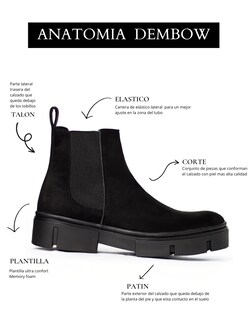 Foto 5 | Foto 5 | Botín Chelsea Caballero Vestir Piel Bota Hombre Chunky Negro Book