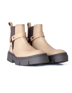 Foto 3 | Foto 3 | Botín Chelsea Caballero Bota Hombre Chunky Gamuza Beige