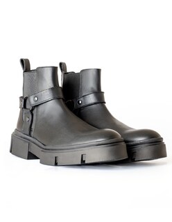 Foto 3 | Foto 3 | Botín Chelsea Caballero Vestir Piel Bota Hombre Chunky Arnes