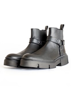 Foto 5 | Foto 5 | Botín Chelsea Caballero Vestir Piel Bota Hombre Chunky Arnes