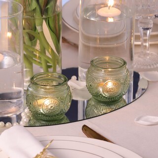 Foto 4 | Foto 4 | Juego De Portavelas Vintage De Vidrio Verde 48 Piezas Lamorgift - Venta Internacional.