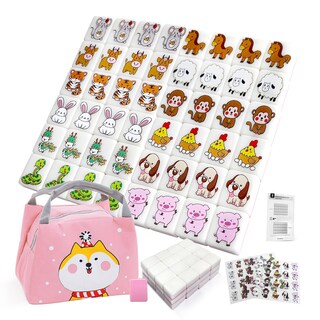 Foto 1 | Foto 1 | Juego De Fichas Mahjong Seaside Escape 49 Fichas De 30 Mm Con Bolsa - Venta Internacional.