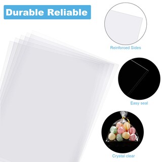 Foto 5 | Foto 5 | Bolsas De Celofán Boao 200 Piezas De Plástico Transparente Con Bridas Giratorias - Venta Internacional.