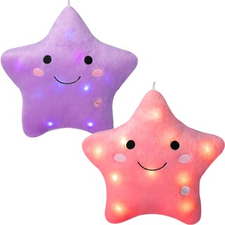 Foto 1 | Foto 1 | Pillow Dearsun Juego De 2 Coloridas Estrellas Led De Peluche De 13 Pulgadas - Venta Internacional.