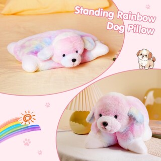 Foto 2 | Foto 2 | Almohada De Peluche Glow Guards De 14 Pulgadas Con Forma De Arcoíris Para Perro - Venta Internacional.