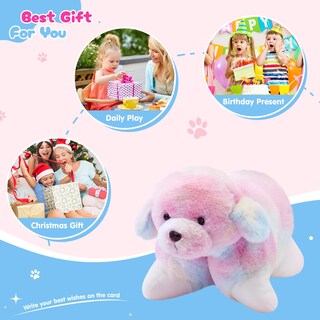 Foto 5 | Foto 5 | Almohada De Peluche Glow Guards De 14 Pulgadas Con Forma De Arcoíris Para Perro - Venta Internacional.