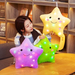 Foto 5 | Foto 5 | Almohada De Felpa Dearsun Creative Twinkle Star Night Light 13 Pulgadas - Venta Internacional.