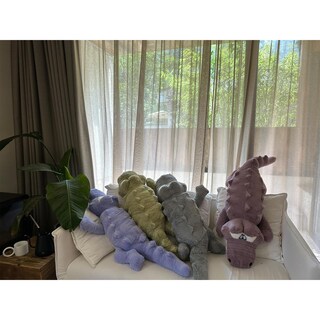Foto 3 | Foto 3 | Almohada De Peluche Hofun4u Con Forma De Cocodrilo 117 Cm Color Gris - Venta Internacional.