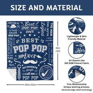 Foto 6 | Foto 6 | Manta Locobion Pop De Regalos Para Abuelo 150 X 200 Cm - Venta Internacional.