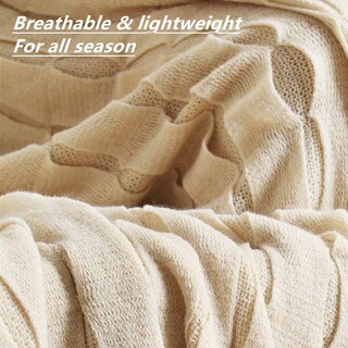Foto 2 | Foto 2 | Manta Crevent Home Decor Rústica 50 X 60 Pulgadas Beige/marfil - Venta Internacional.