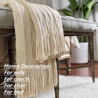 Foto 5 | Foto 5 | Manta Crevent Home Decor Rústica 50 X 60 Pulgadas Beige/marfil - Venta Internacional.